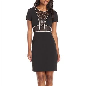 BCBGMaxAzria Black/Tan “Libi” Dress Professional